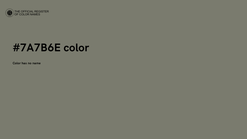 #7A7B6E color image