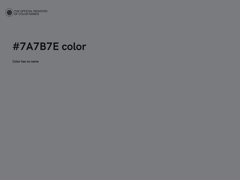 #7A7B7E color image