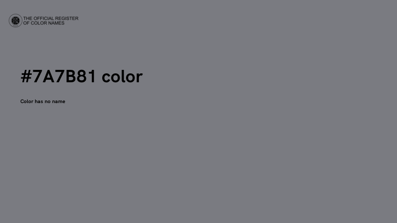 #7A7B81 color image
