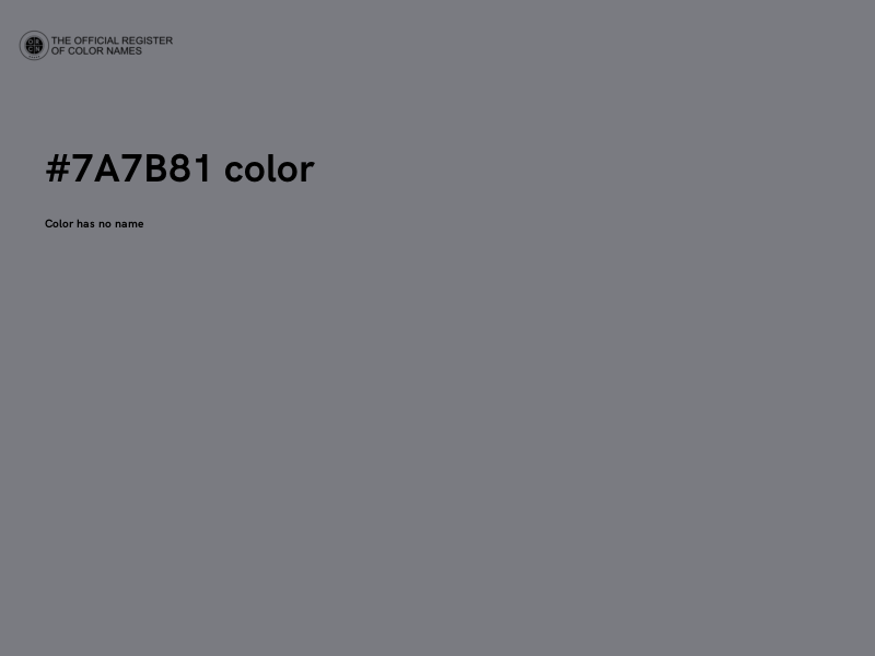 #7A7B81 color image