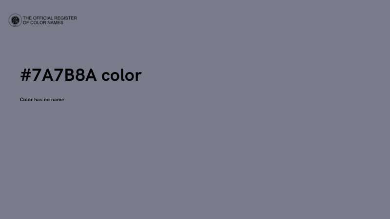 #7A7B8A color image