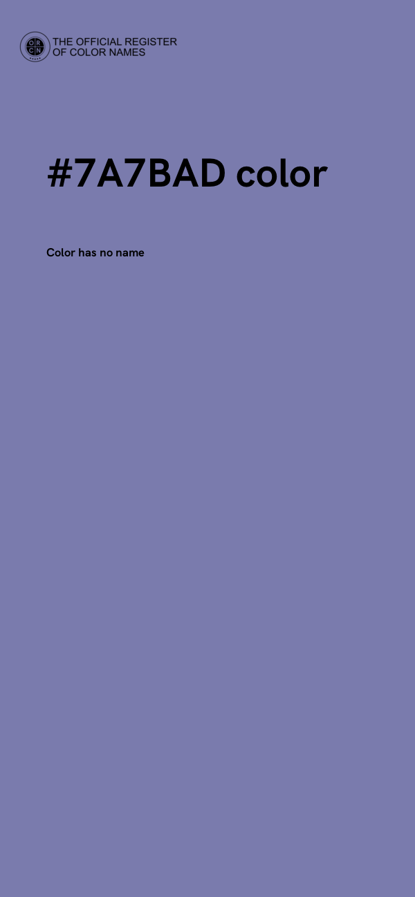 #7A7BAD color image