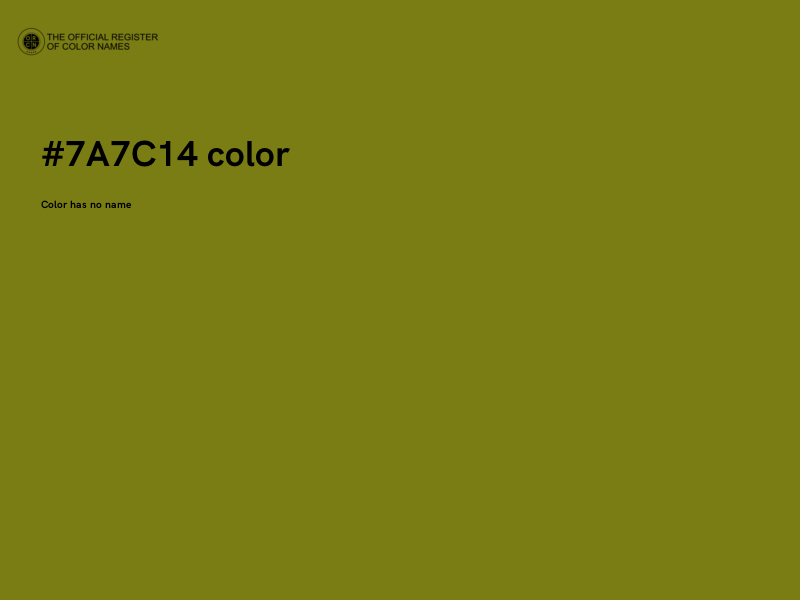 #7A7C14 color image