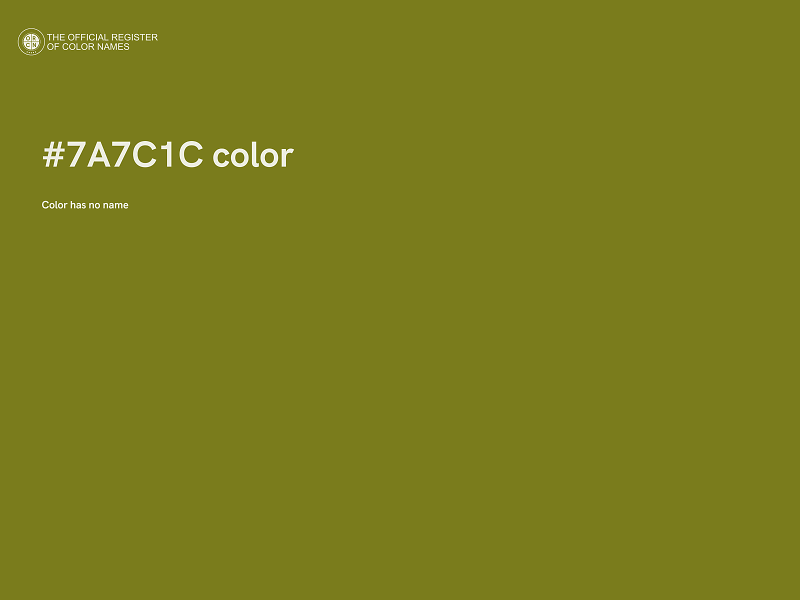 #7A7C1C color image