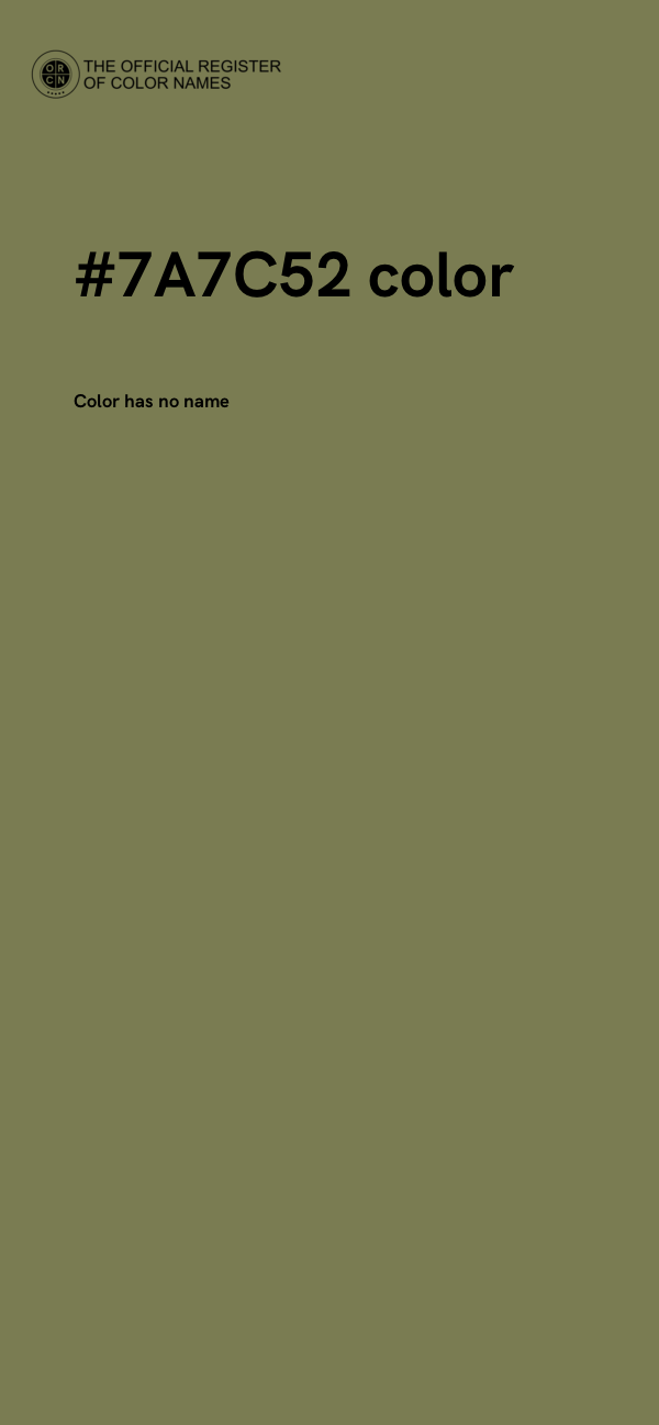 #7A7C52 color image