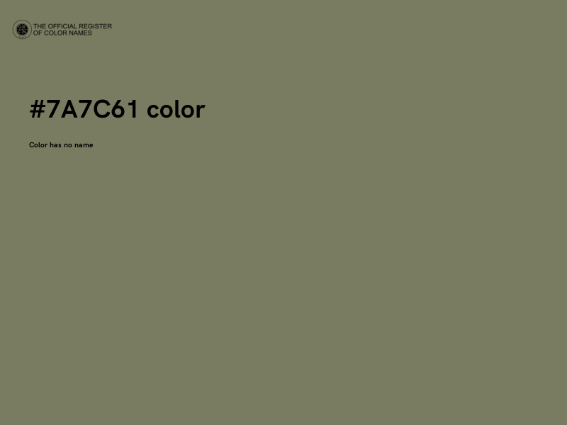 #7A7C61 color image