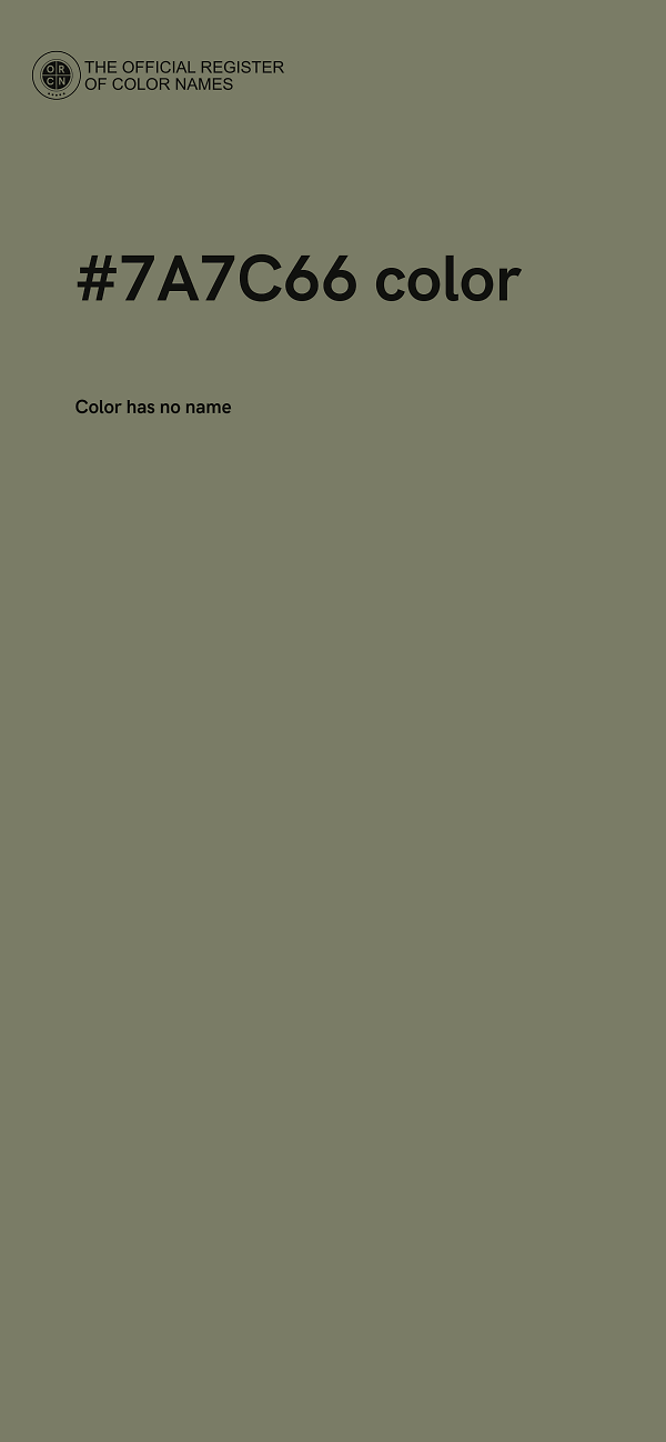 #7A7C66 color image