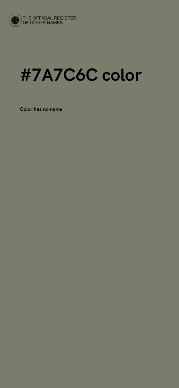 #7A7C6C color image