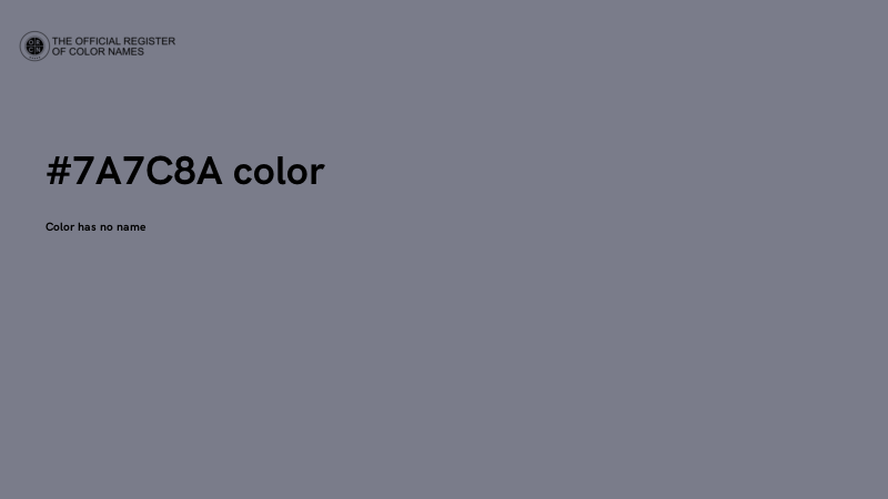 #7A7C8A color image