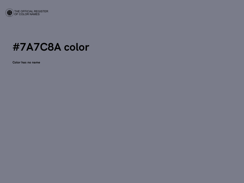#7A7C8A color image