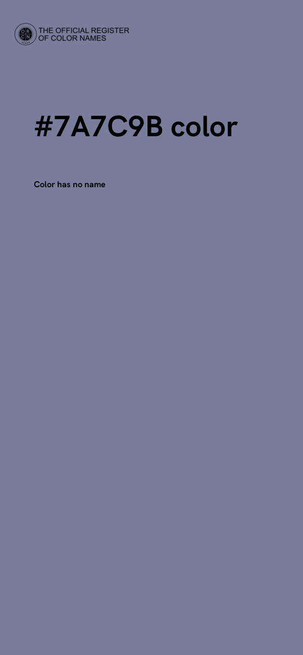 #7A7C9B color image