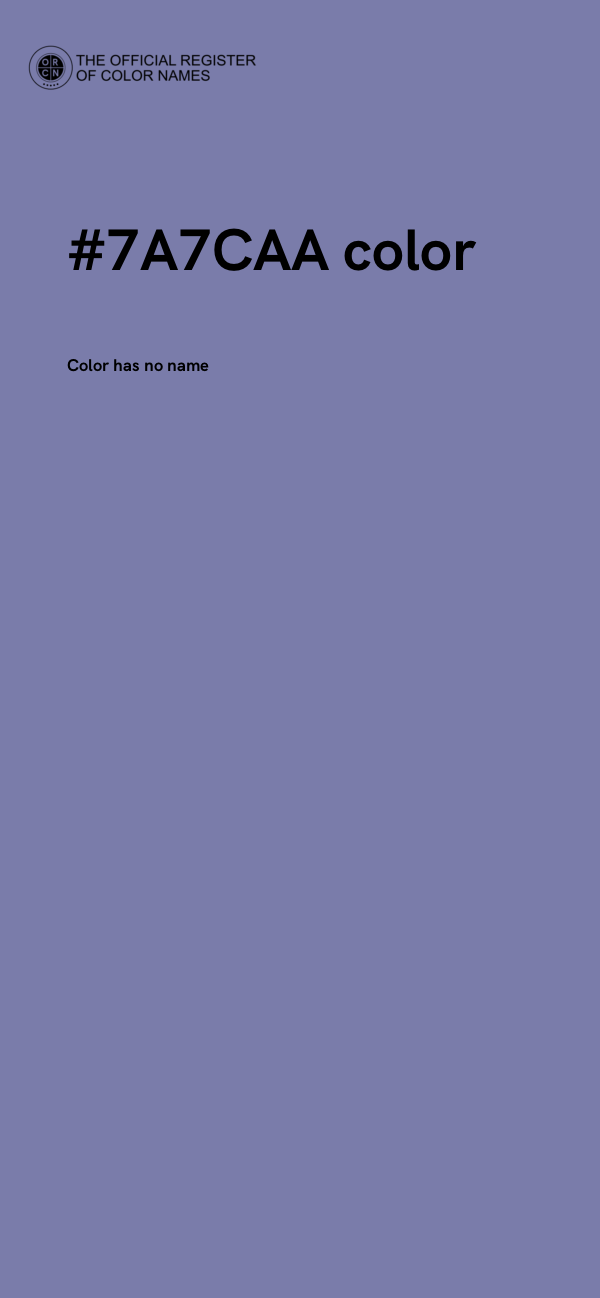 #7A7CAA color image