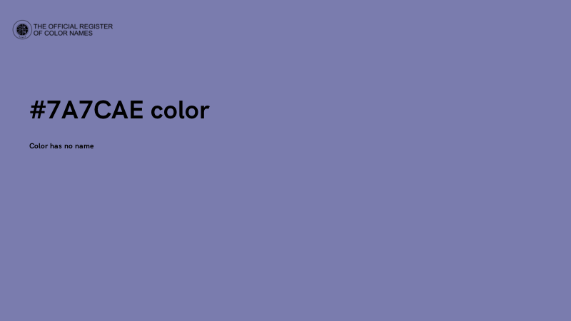 #7A7CAE color image
