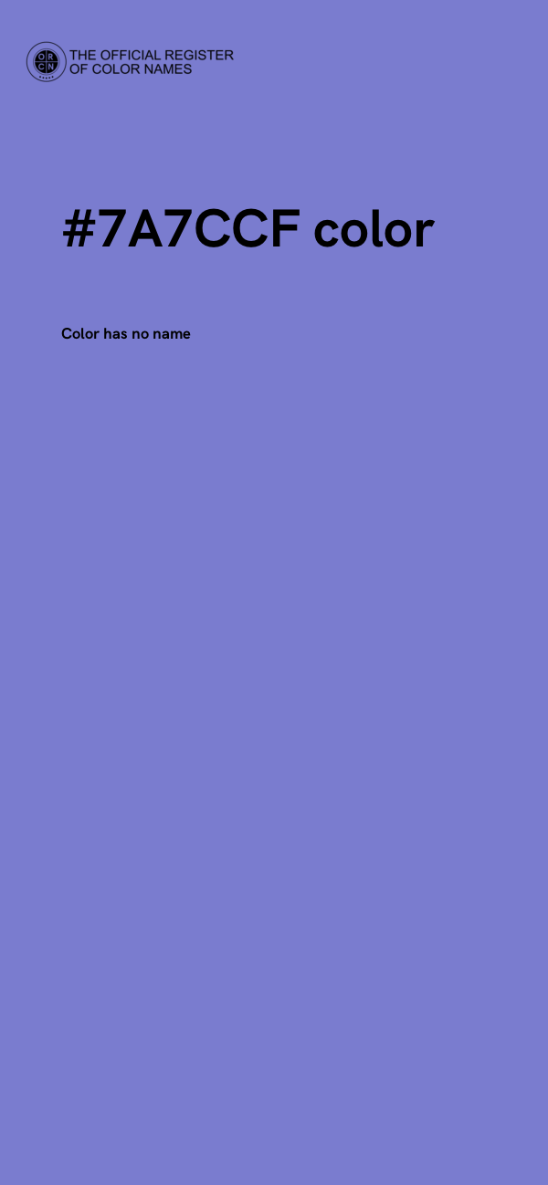 #7A7CCF color image