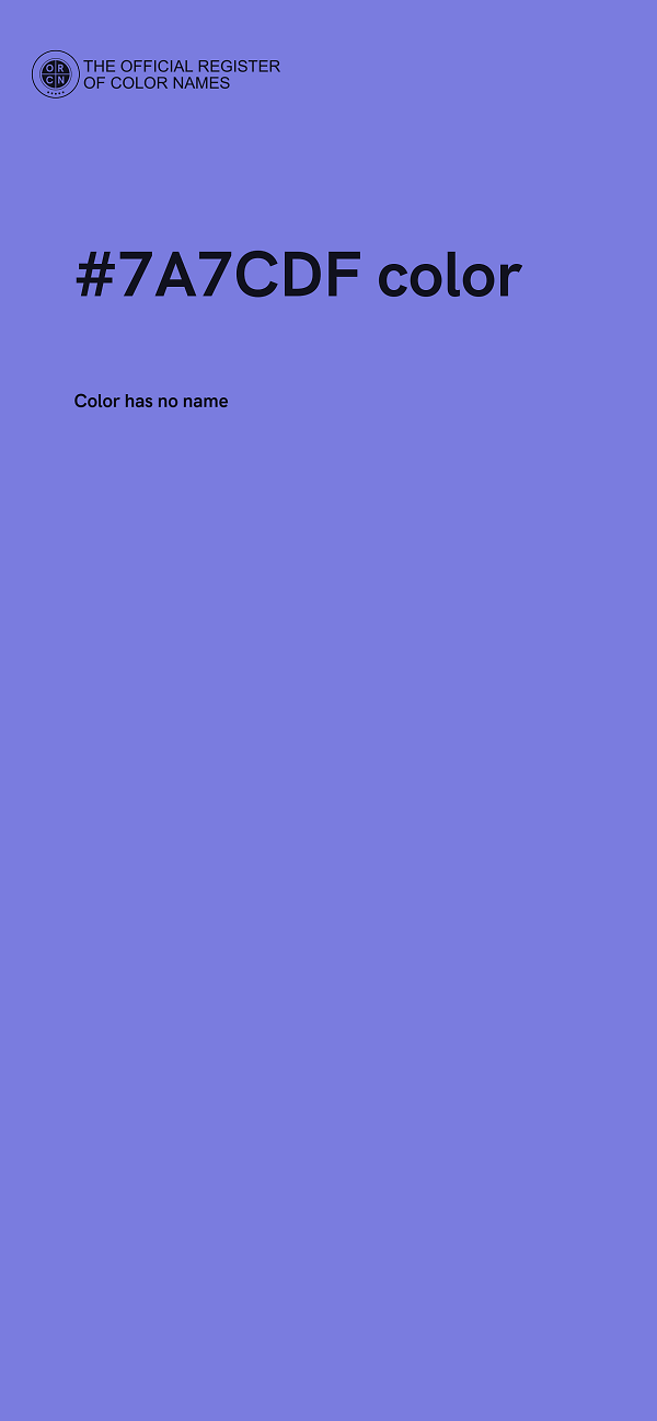#7A7CDF color image