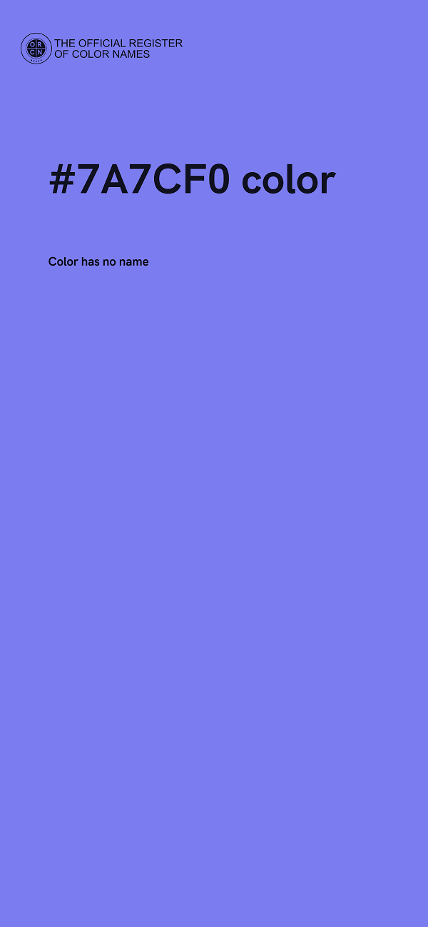 #7A7CF0 color image