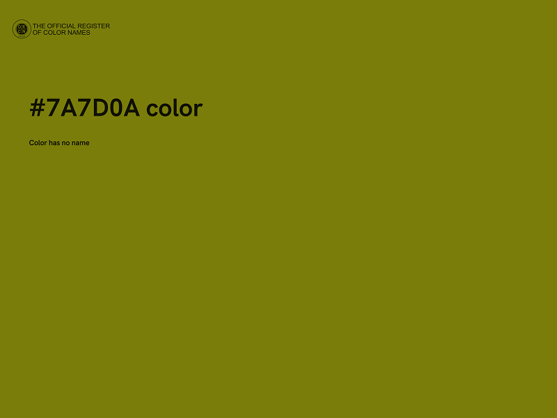 #7A7D0A color image