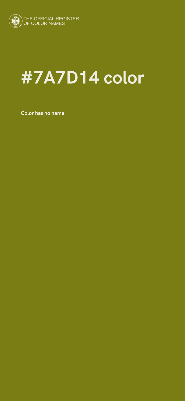 #7A7D14 color image