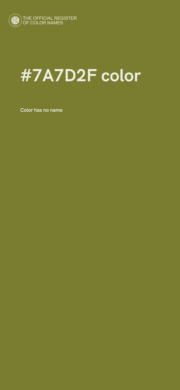 #7A7D2F color image
