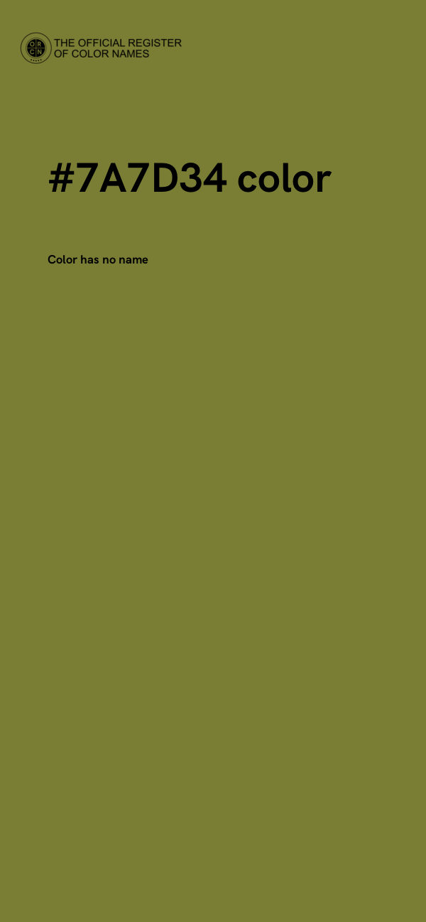 #7A7D34 color image