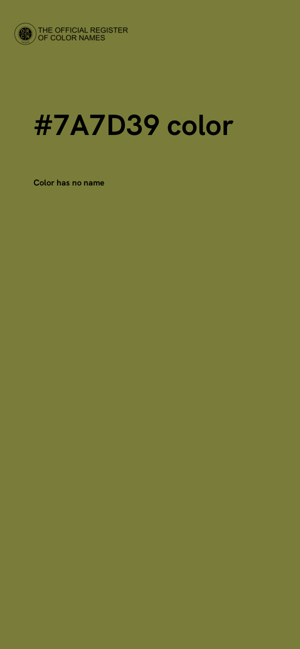 #7A7D39 color image