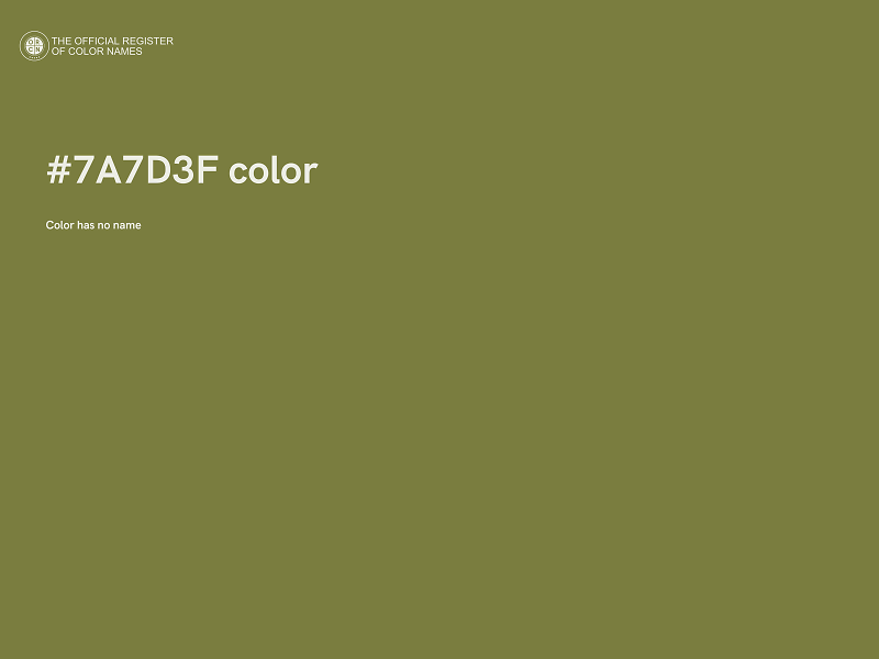 #7A7D3F color image