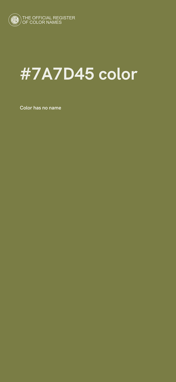 #7A7D45 color image