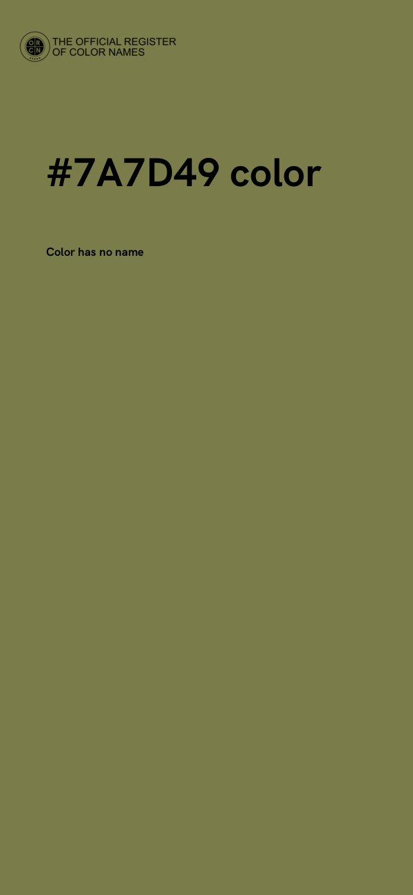 #7A7D49 color image