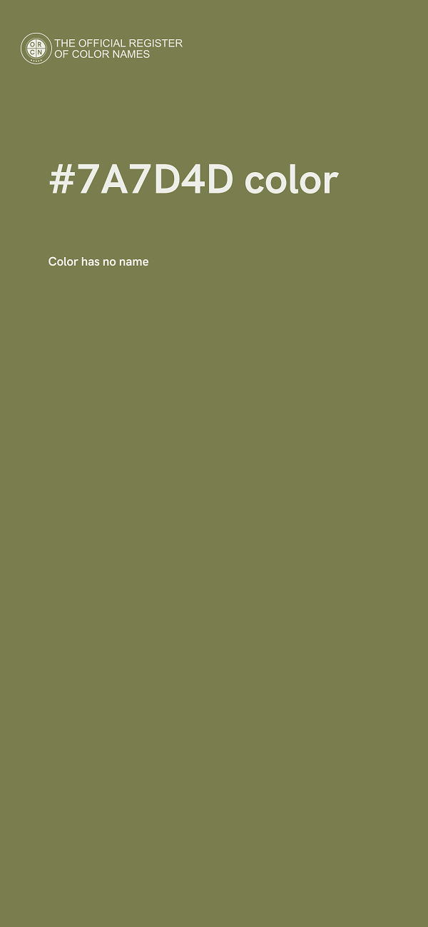 #7A7D4D color image