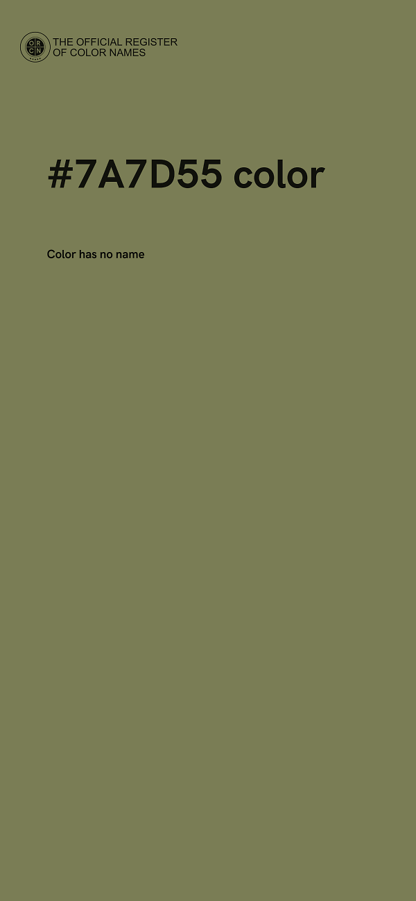 #7A7D55 color image