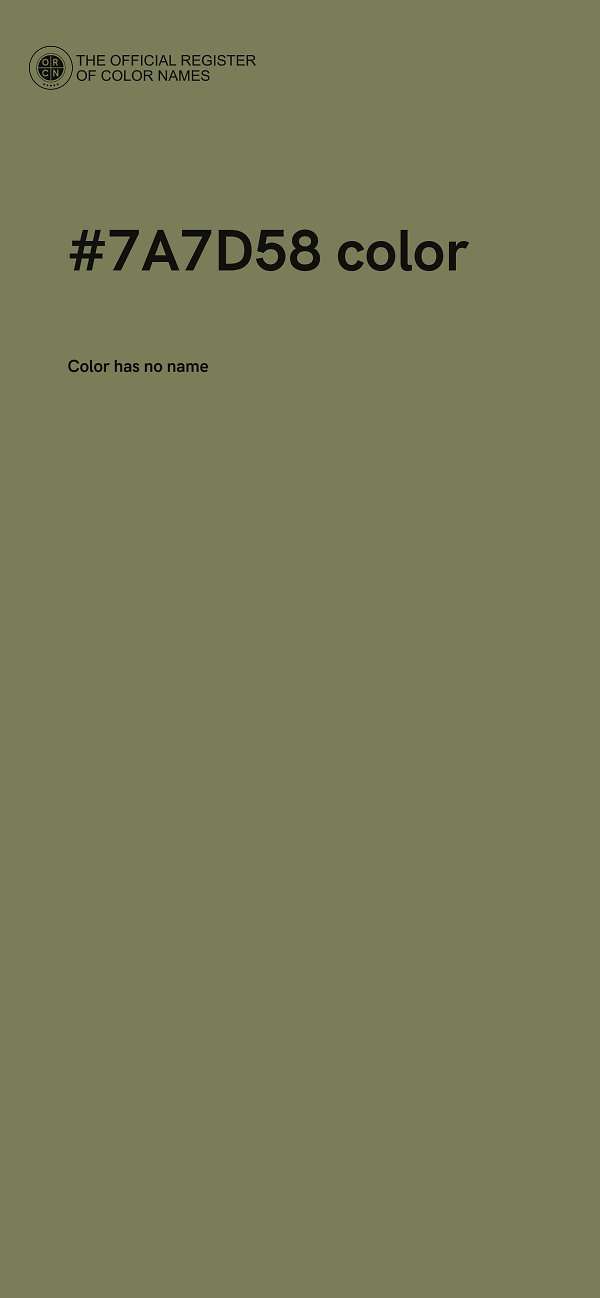 #7A7D58 color image
