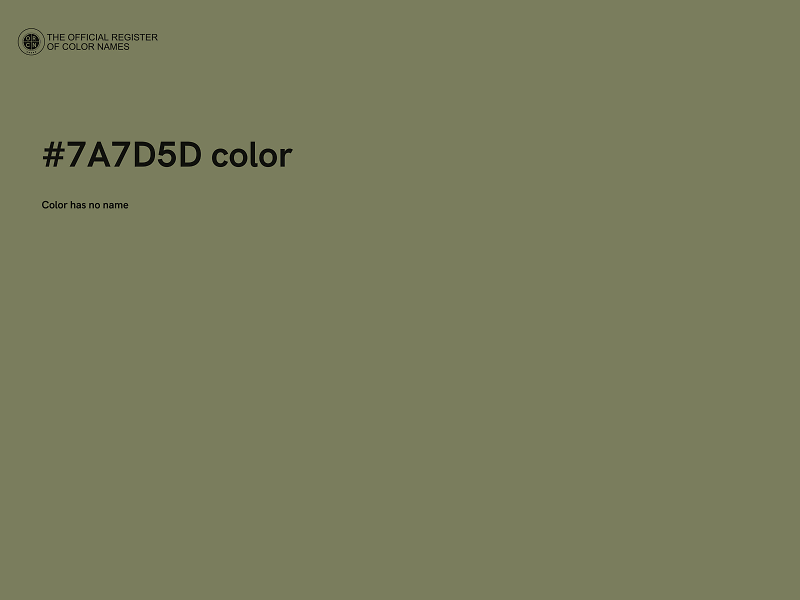 #7A7D5D color image