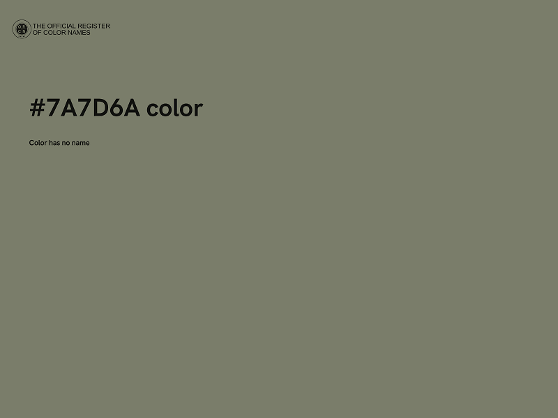 #7A7D6A color image