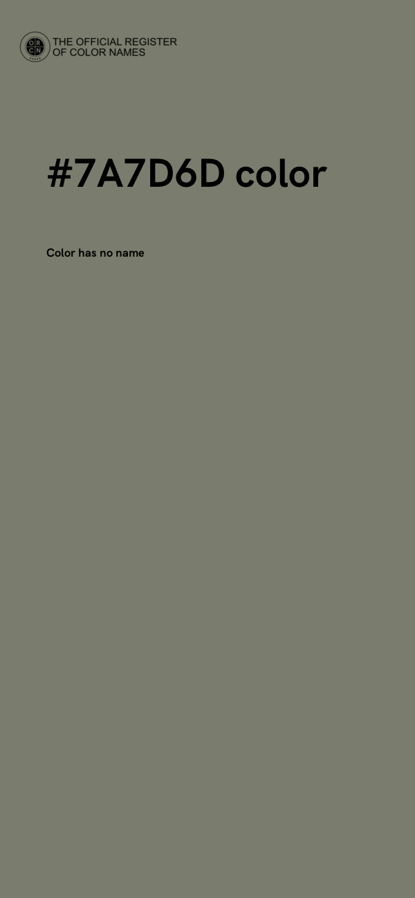 #7A7D6D color image