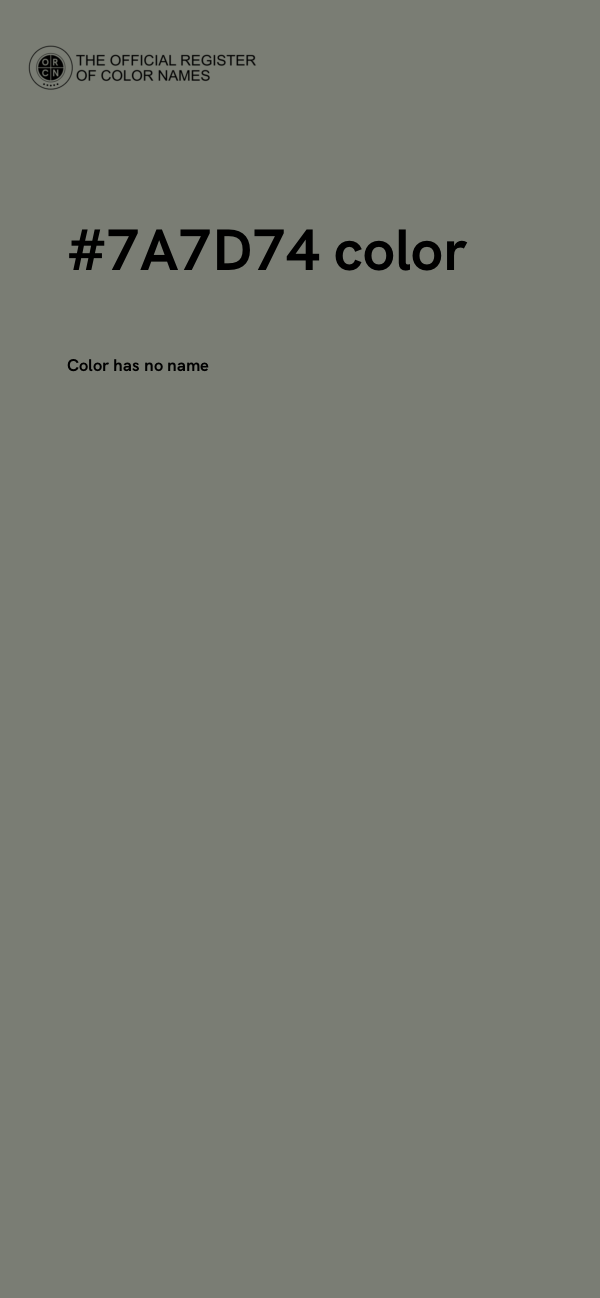#7A7D74 color image