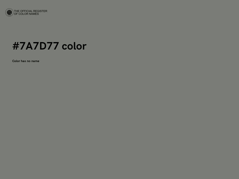 #7A7D77 color image