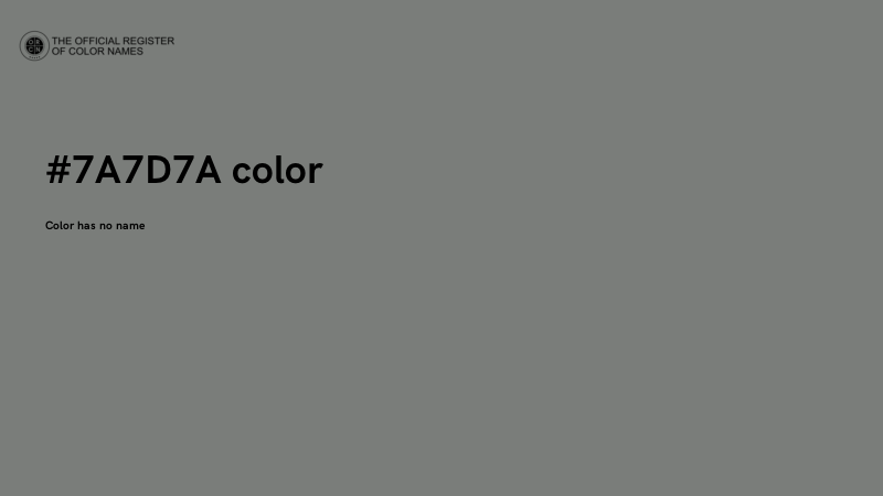 #7A7D7A color image
