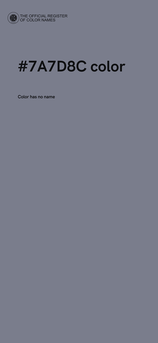 #7A7D8C color image