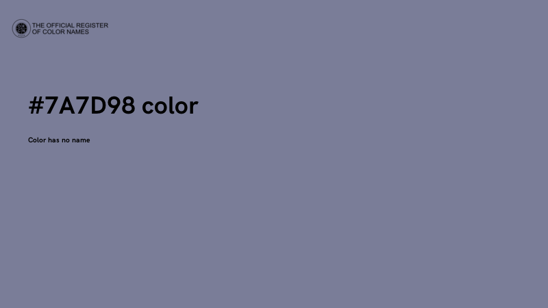 #7A7D98 color image