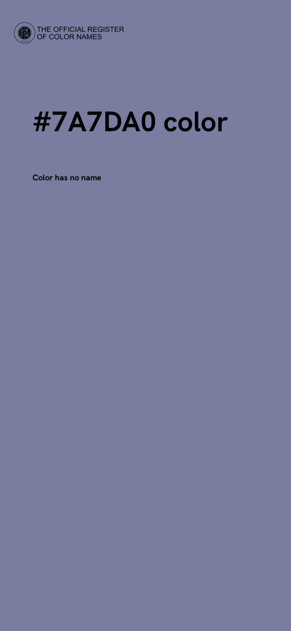 #7A7DA0 color image