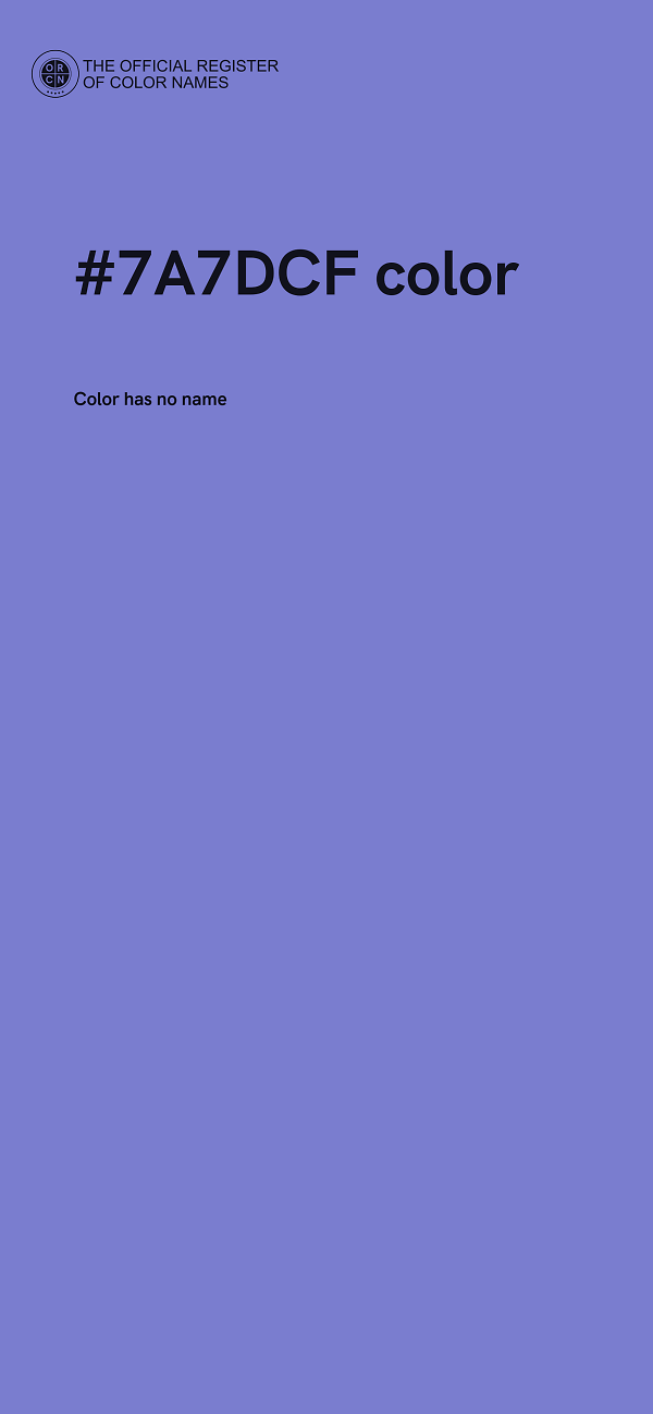 #7A7DCF color image