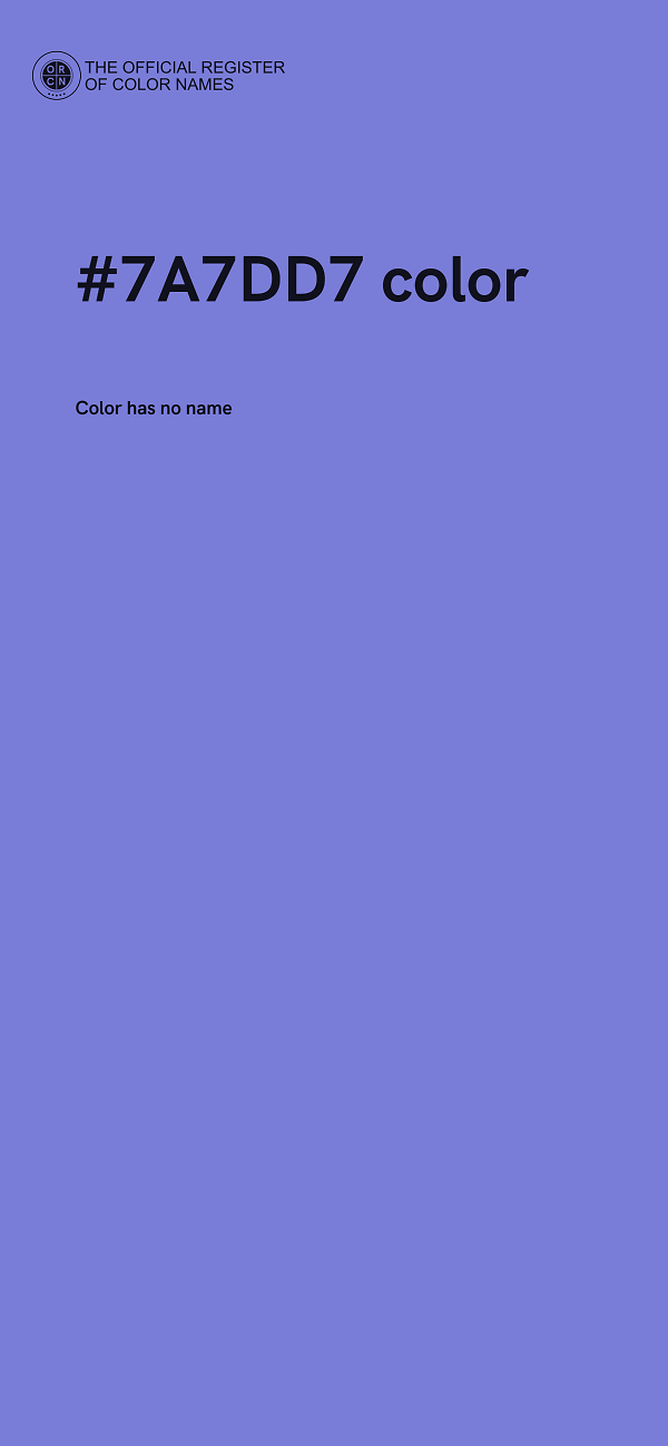 #7A7DD7 color image