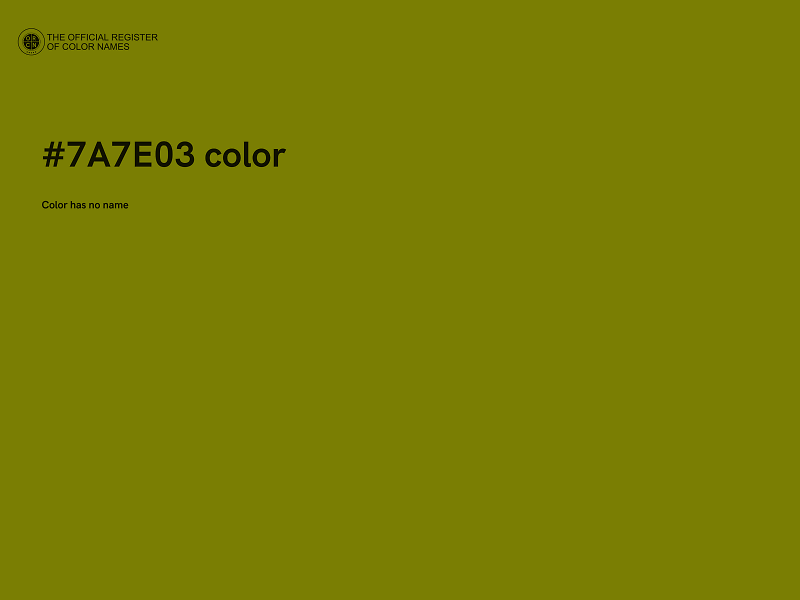 #7A7E03 color image