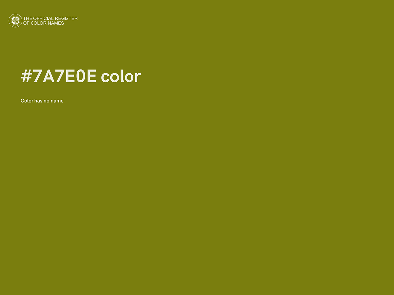 #7A7E0E color image