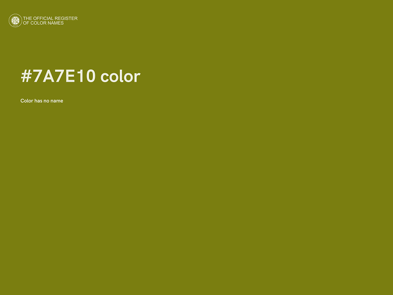 #7A7E10 color image