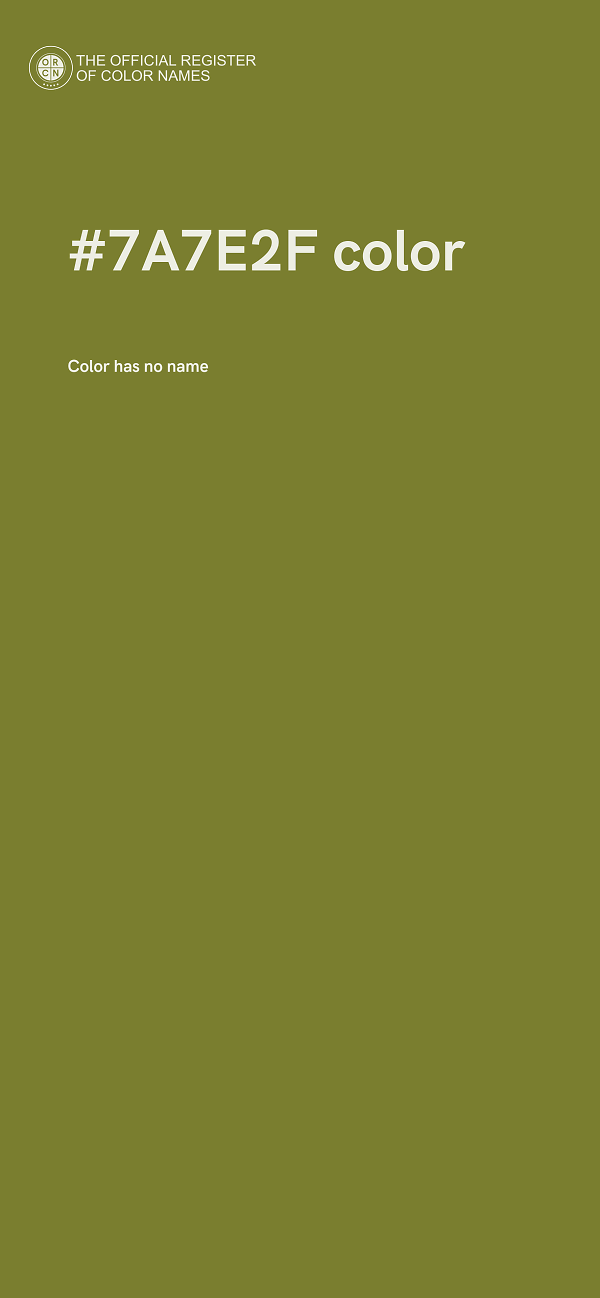 #7A7E2F color image