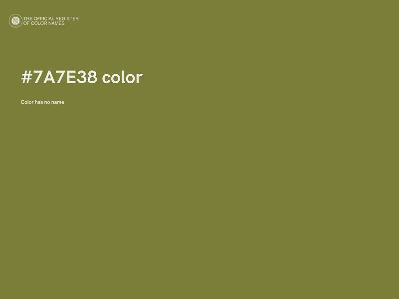 #7A7E38 color image