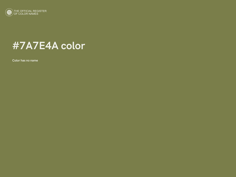 #7A7E4A color image