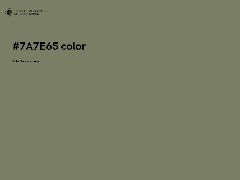 #7A7E65 color image