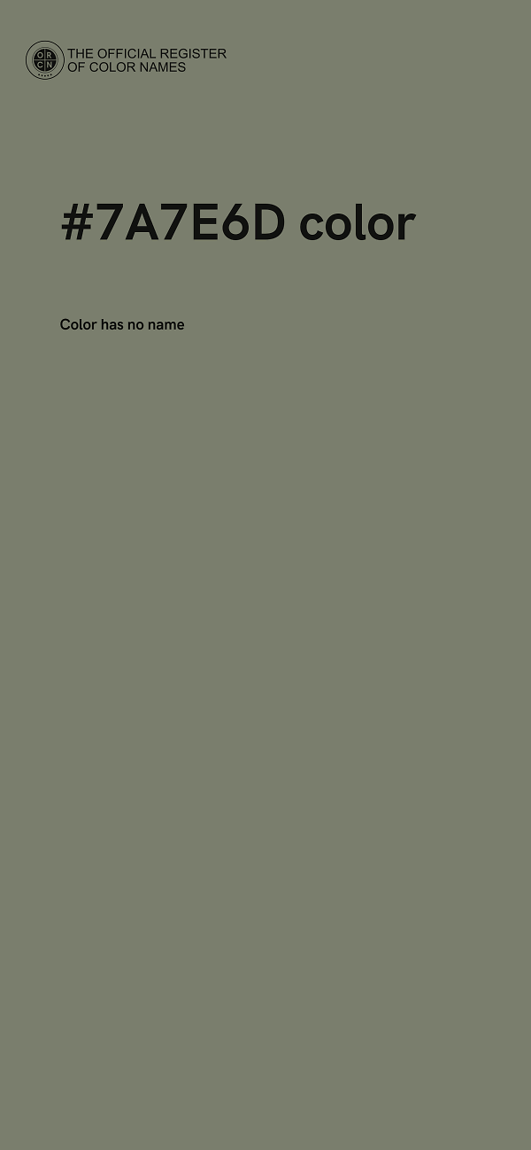 #7A7E6D color image